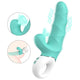 2-in-1 Greedy Girl Dual-Control Suction Vibrator with ribbed texture and clitoral suction stimulation.