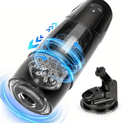 Automatischer männlicher Masturbator mit 3 Einführ- und 7 Rotationsmodi, freihändig
