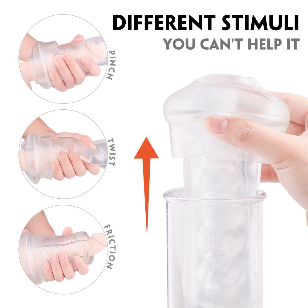Smart Muscle-building Exercise Cup with Telescopic Electric Suction and Vibrating Stimulation
