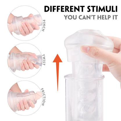 Smart Muscle-building Exercise Cup with Telescopic Electric Suction and Vibrating Stimulation