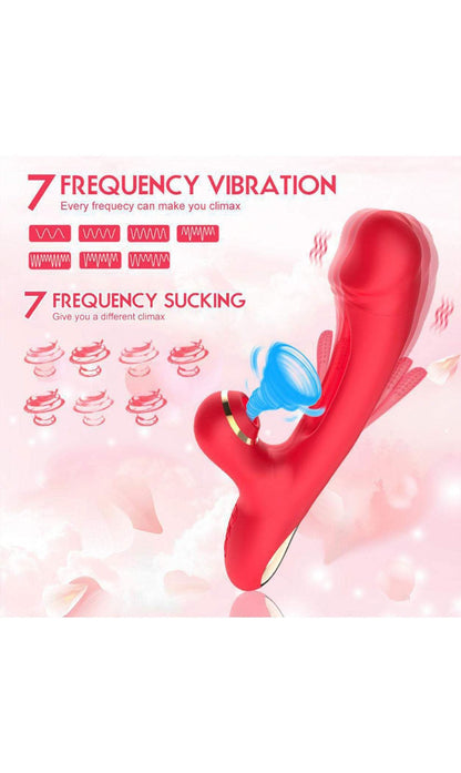 Vibrator sex toys for women with 7 frequency vibration and sucking modes.