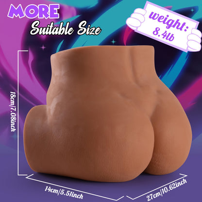 Realistischer 3D-texturierter saugender vibrierender männlicher Masturbator mit wiederaufladbarem Akku