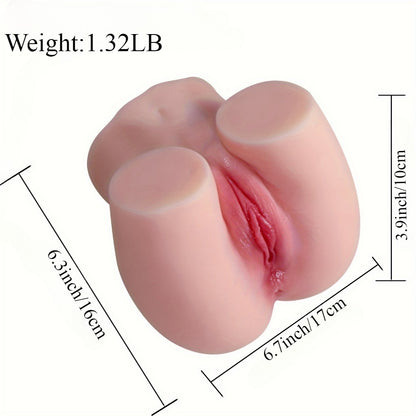 1,32LB realistischer Masturbator mit großem Po und engen doppelten Eingängen