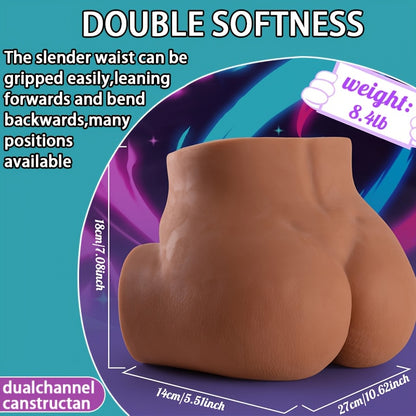 Realistischer 3D-texturierter saugender vibrierender männlicher Masturbator mit wiederaufladbarem Akku